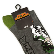 Bioworld My Hero Academia Anime Socks Featuring Deku | Adult Anime Crew Socks