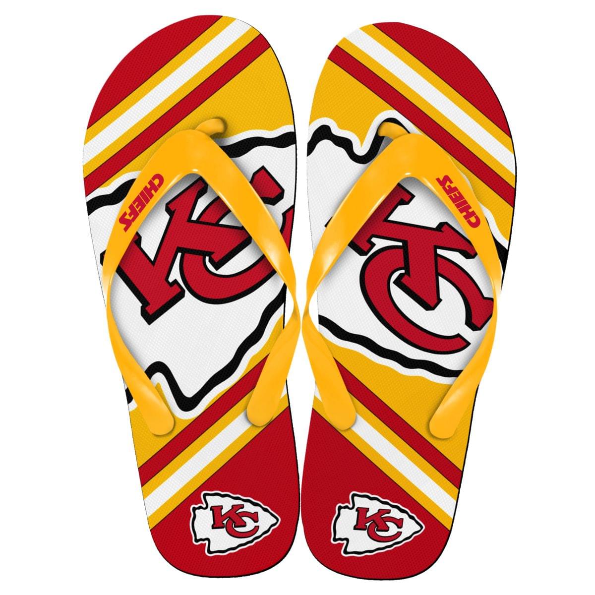 Kansas City Chiefs NFL Unisex Big Logo Flip Flops
