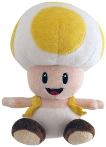 Super Mario Bros 6" Plush Yellow Toad