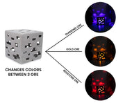 Minecraft Ceramic Ore Block LED Mood Light | 6 Inches Tall