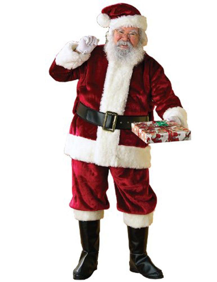 Santa Claus Crimson Regency Deluxe Plush Santa Suit