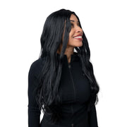 24" Straight Black Adult Costume Wig