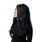 24" Straight Black Adult Costume Wig