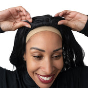 24" Straight Black Adult Costume Wig