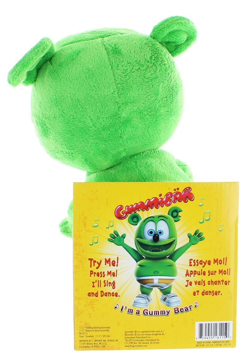 Gummibar Gummy Bear Singing/ Dancing 13" Plush Toy