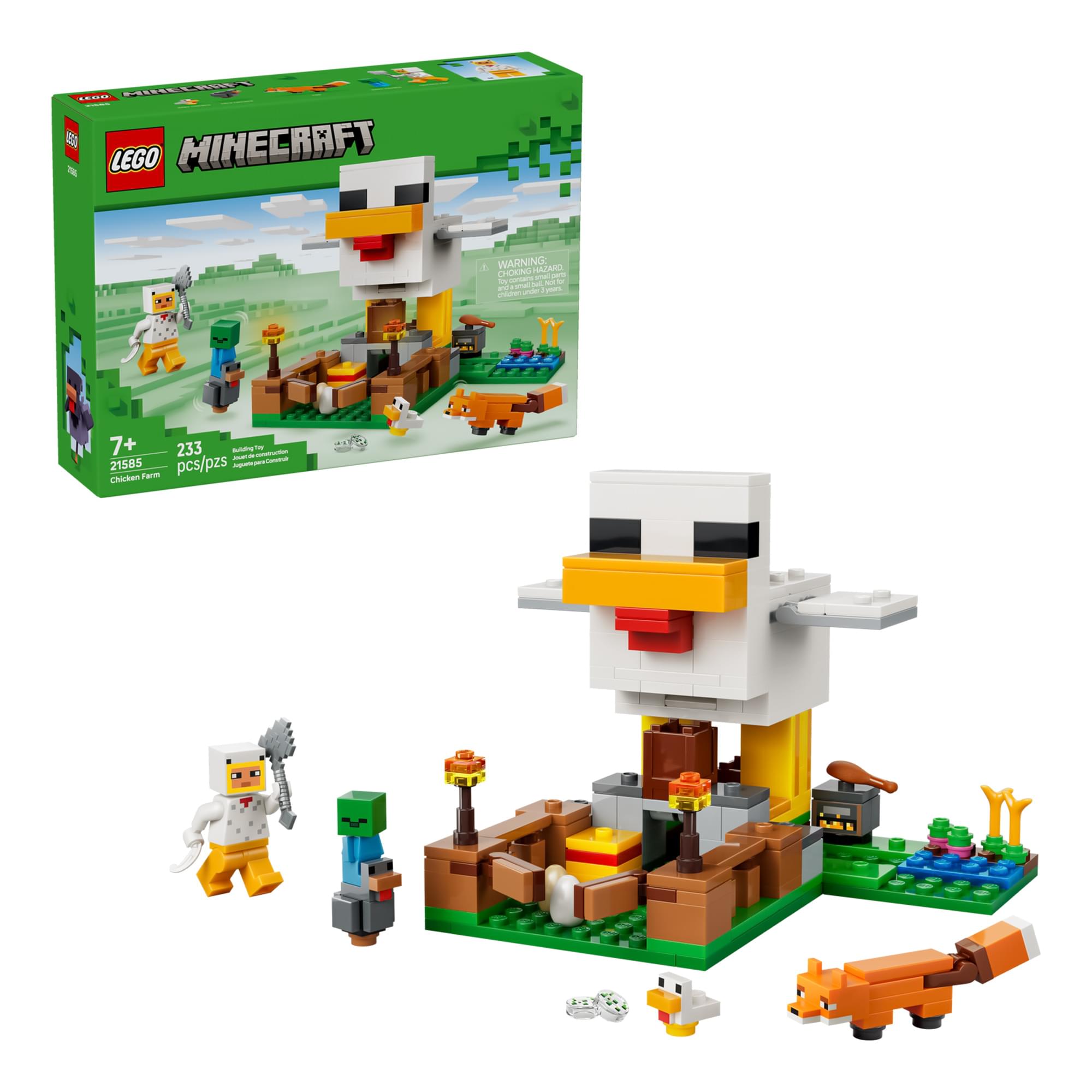 Minecraft LEGO 21585 Chicken Farm 233-Piece Building Set